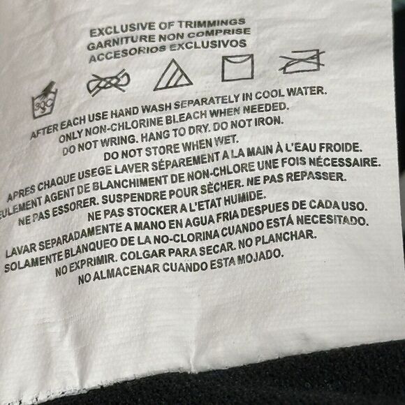 Fit 4U Swimsuit One Piece Sz 16 Blue Abstract Print Ruching Sweetheart Neckline - Picture 13 of 15